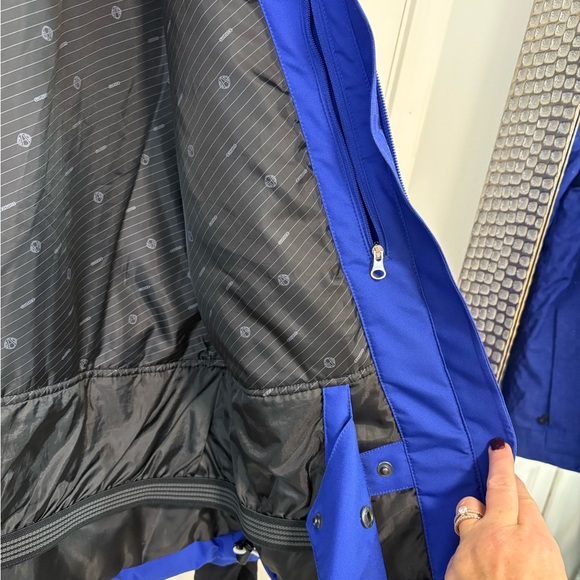 Sunice Women’s Ski Jacket Blue Weather Proof Zipper Insulated Hooded Vented Sz 8 - Picture 10 of 16
